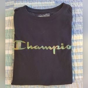 Bundle Of 3! Two Boys' Champion Short Sleeve Shirts Size 10/12, One Red Tek Gear